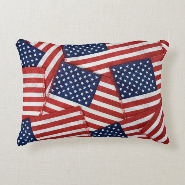 American Flags Decorative Cushion (Front)
