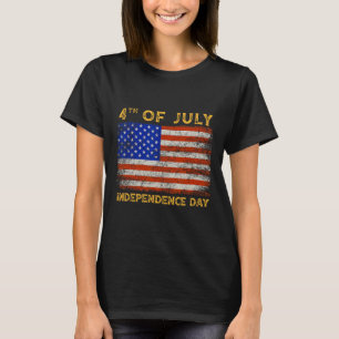 American Flags Happy 4th Of July Independence Day T-Shirt