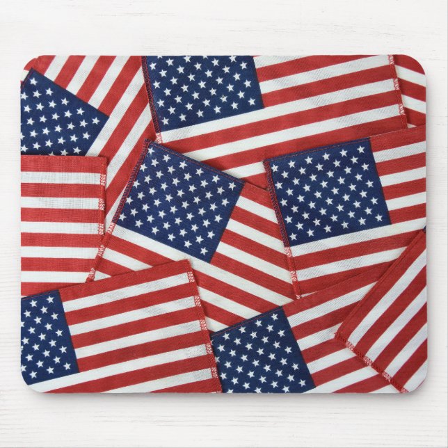 American Flags Mouse Pad (Front)