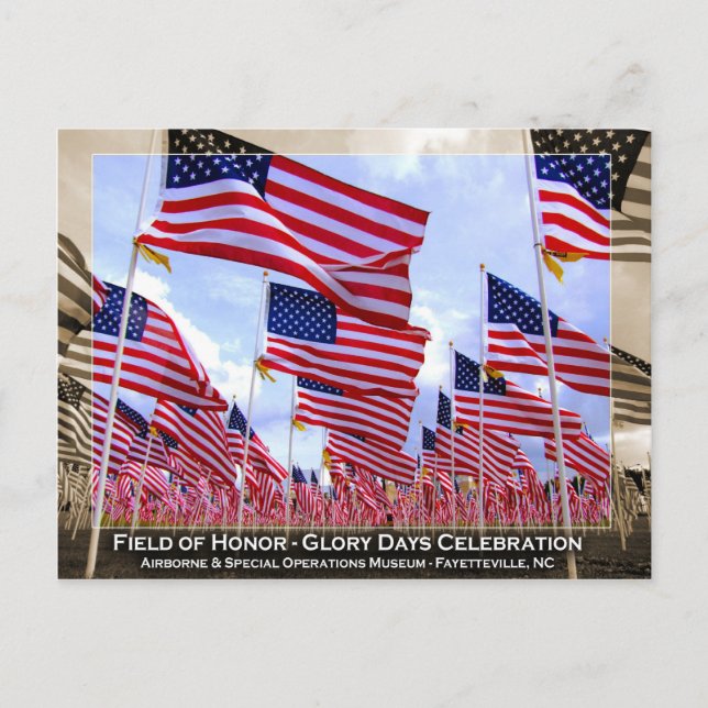 American Flags Postcard (Front)