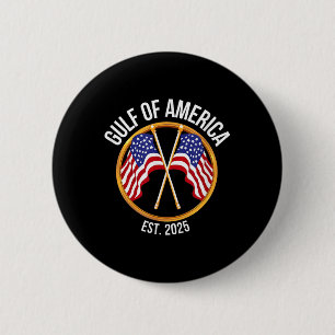 American Flags Usa Gulf 6 Cm Round Badge