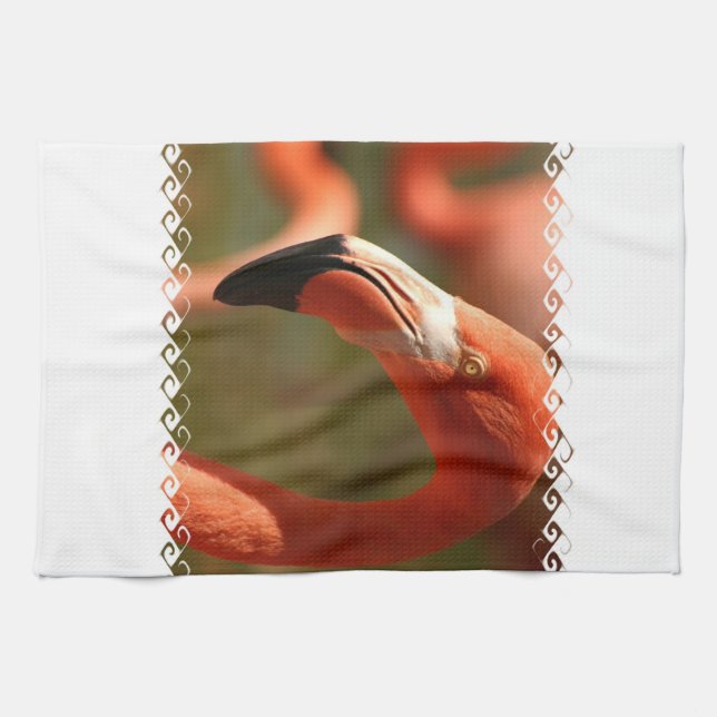 American Flamingo Kitchen Towel (Horizontal)
