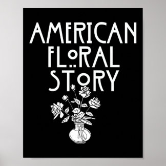 American Floral Story Halloween Florist Funny Horr Poster