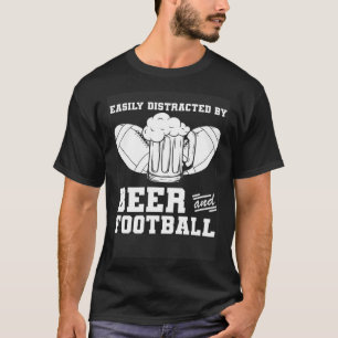 American Football Alcohol Footballer  Player Footb T-Shirt