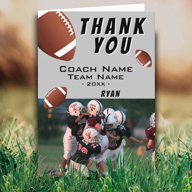 American Football Balls Thank you Coach Photo (Creator Uploaded)