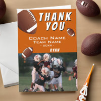 American Football Balls Thank you Coach Photo
