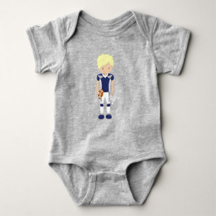 American Football, Blonde Hair, Cute Boy, Rugby  Baby Bodysuit