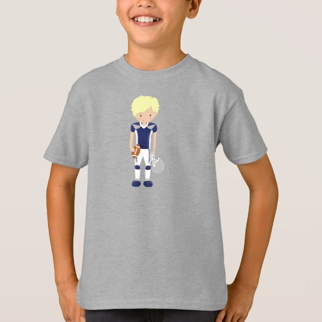 American Football, Blonde Hair, Cute Boy, Rugby  T-Shirt (Front)