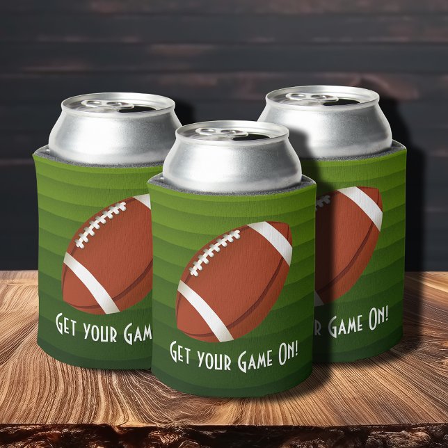 American Football Bowl Game Party Can Cooler (Creator Uploaded)