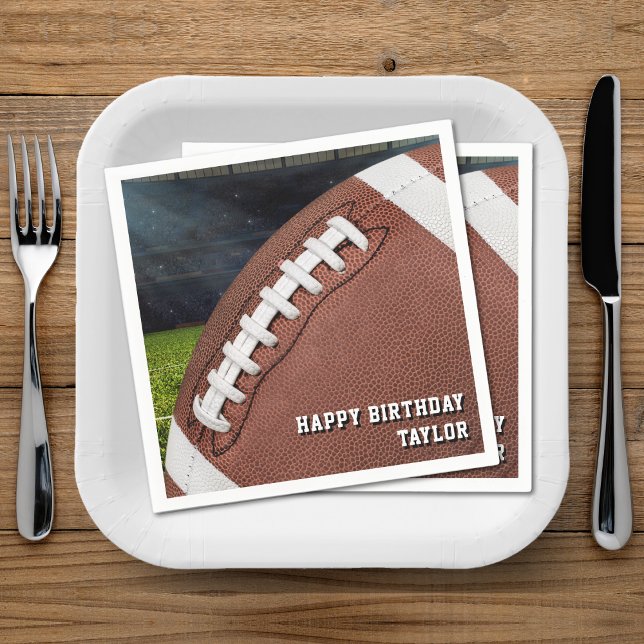 American Football Boys Happy Birthday Party Napkin (American Football Boys Happy Birthday Party Napkins
)