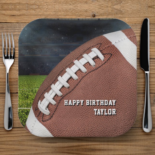 American Football Boys Happy Birthday Party Paper Plate (American Football Boys Happy Birthday Party Paper Plates
)