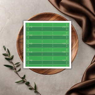 American Football Brown & Green Colour Baby Shower Napkin