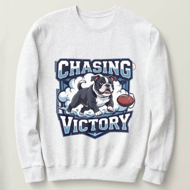 American Football Chasing Victory Sweatshirt (Design Front)