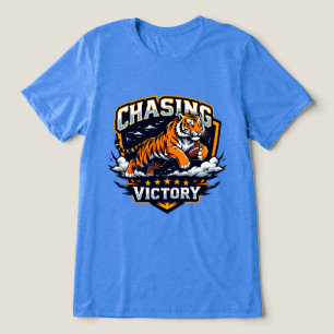 American Football Chasing Victory Tri-Blend Shirt