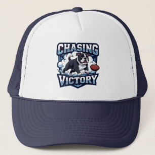 American Football Chasing Victory Trucker Hat