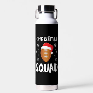 American Football Christmas Squad Christmas Xmas Water Bottle