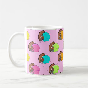 American Football - Colourful Helmets Coffee Mug