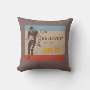 american football cushion