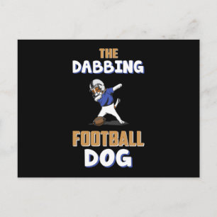 American Football Dabbing Dog Game Funny Gift Idea Postcard