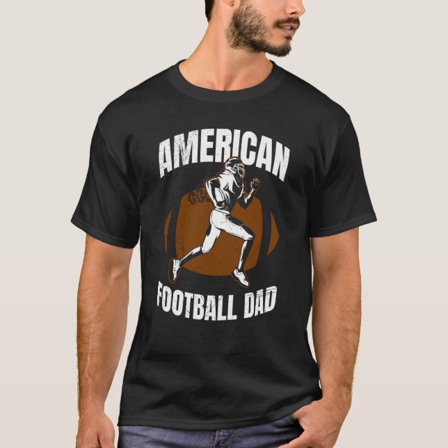 American Football Dad Quaterback Kicker For Men Wo T-Shirt (Front)