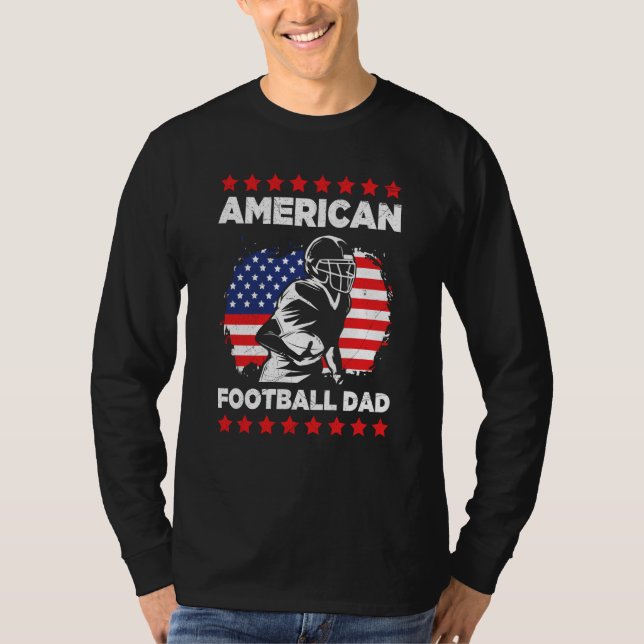 American Football Dad Quaterback Kicker For Men Wo T-Shirt (Front)
