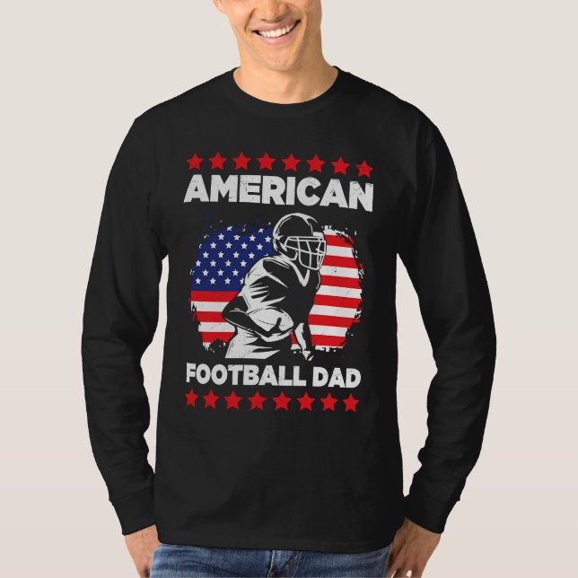 American Football Dad Quaterback Kicker For Men Wo T-Shirt (Front)