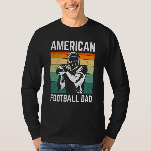 American Football Dad Quaterback Kicker For Men Wo T-Shirt (Front)