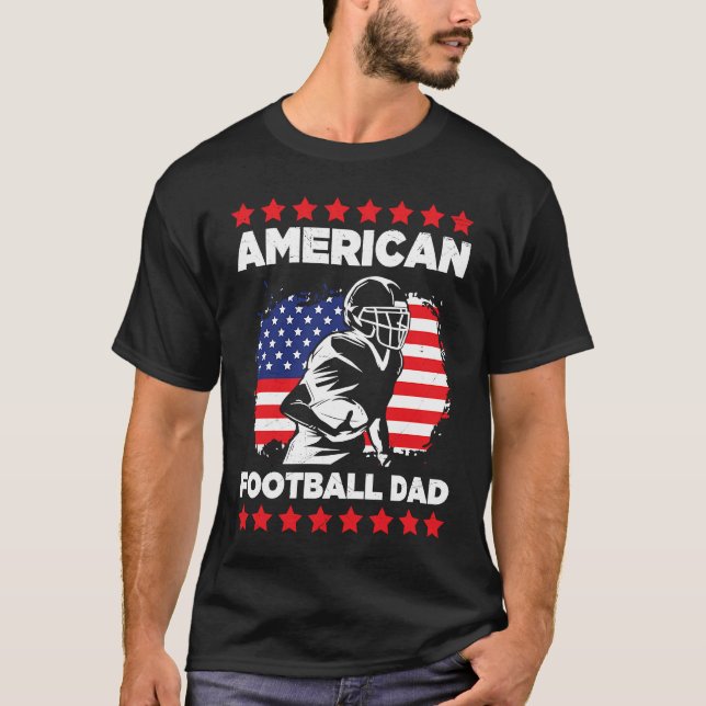 American Football Dad Quaterback Kicker For Men Wo T-Shirt (Front)
