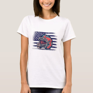American Football Fan Jersey Shirt USA Flag