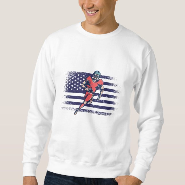 American Football Fan Jersey Shirt USA Flag (Front)