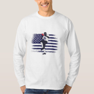 American Football Fan Jersey Shirt USA Flag