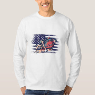 American Football Fan Jersey Shirt USA Flag