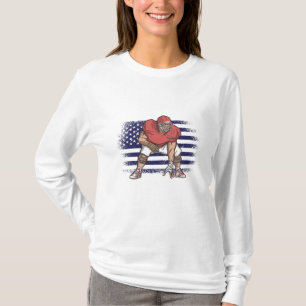 American Football Fan Jersey Shirt USA Flag