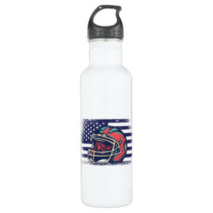 American Football Fan Jersey Shirt USA Flag 710 Ml Water Bottle