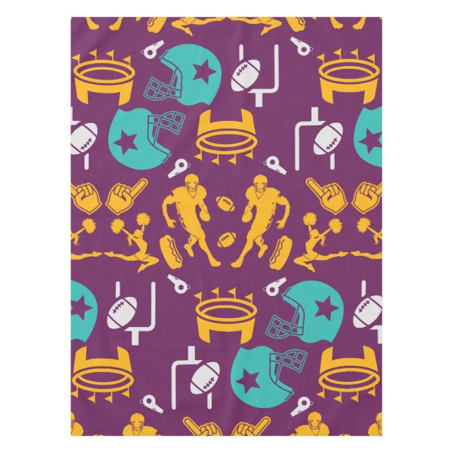 American Football Fan  Tablecloth (Front)
