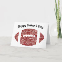 American Football Father’s Day Card