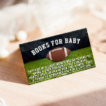 American Football Field Book Request Baby Shower Enclosure Card<br><div class="desc">This American football field-themed baby shower book request enclosure card is perfect for a baby boy's shower. Featuring a vibrant football field design, it encourages guests to bring a book instead of a card to celebrate the new arrival. Ideal for baby showers, gender reveal parties, and other special occasions, it’s...</div>