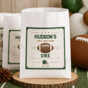 American Football First Year Down 1st Birthday Favour Bags