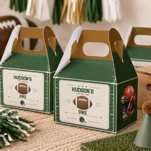 American Football First Year Down 1st Birthday Favour Box