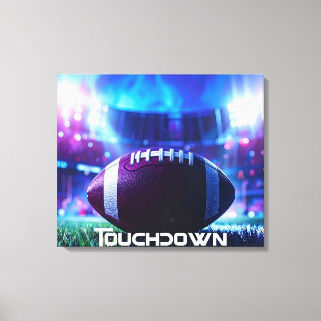 AMERICAN FOOTBALL - FOOTBALL - TOUCHDOWN CANVAS PRINT (Front)