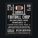 American Football & Goal Football Camp Advertising Flyer<br><div class="desc">American Football & Goal,  Football Camp Advertising Flyers By The Business Card Store.</div>