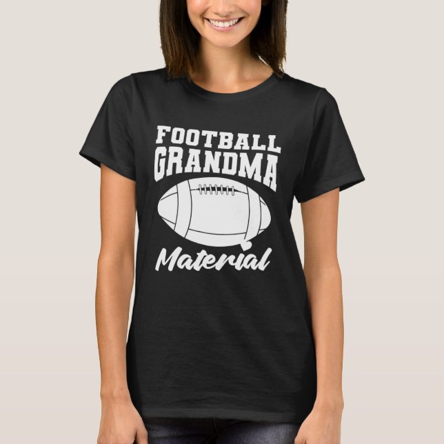 American Football Grandmother  Player Football Gra T-Shirt (Front)
