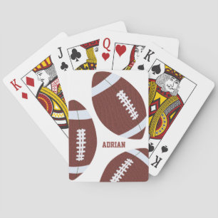 American Football Gridiron Ball Personalised Playing Cards