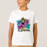 American Football Grungy Colour Splashes