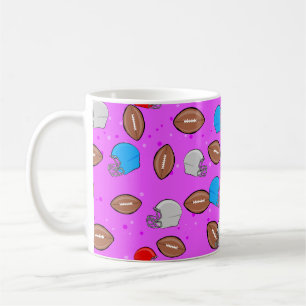 American Football - Helmet & Ball Seamless Pattern Coffee Mug
