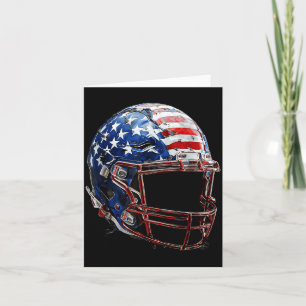 American Football Helmet Usa Flag Sport Card