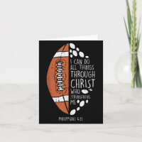 American Football I Can Do Things Bible God Jesus