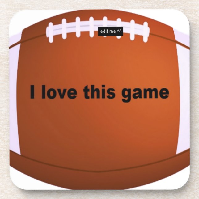 American Football: I Love This Game Coaster (Front)