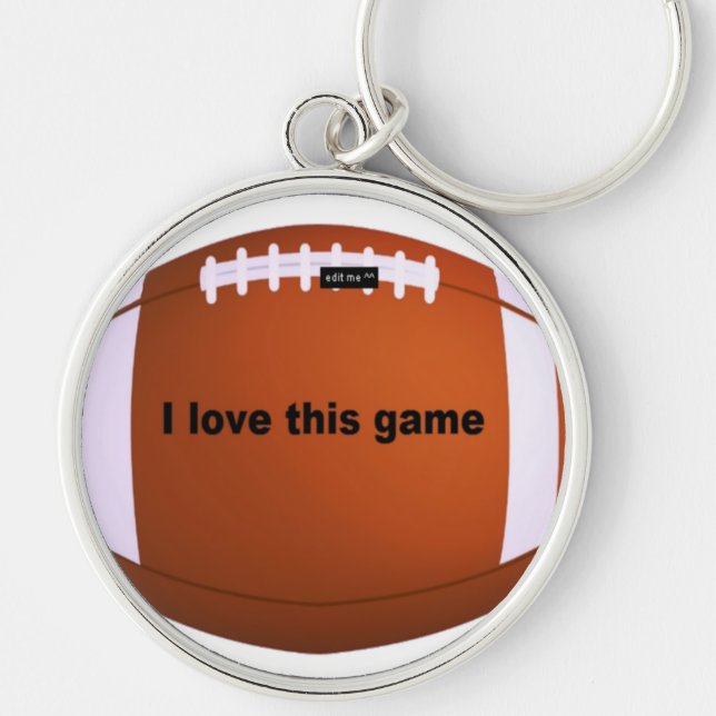 American Football: I Love This Game Key Ring (Front)