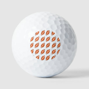 American football illustration pattern golf balls